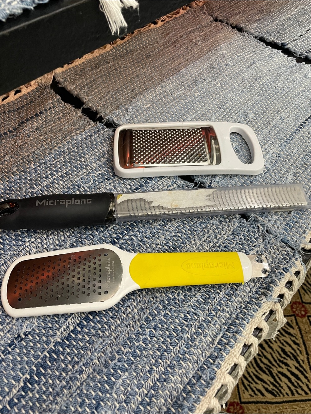 Microplane Handheld Grater Set with Yellow and Black Handles